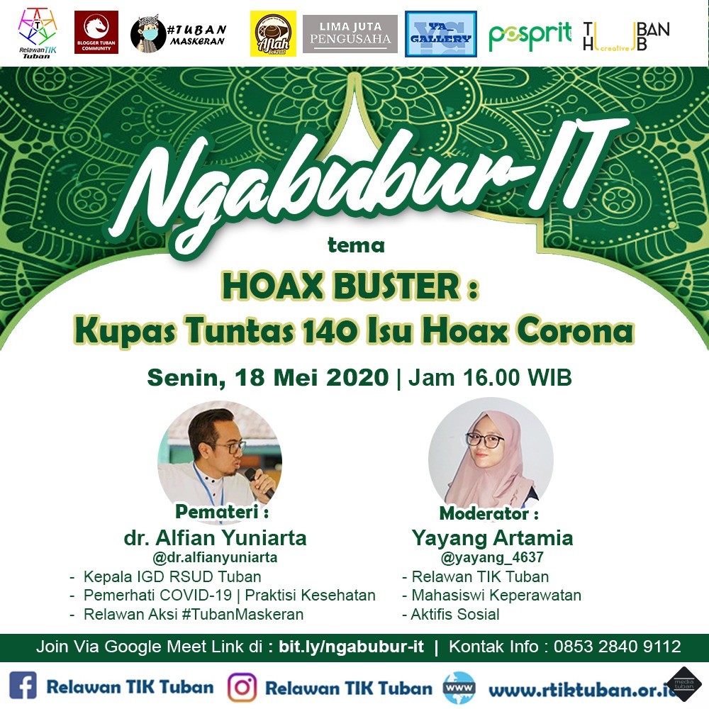 Hoax Buster : Kupas Tuntas 140 Isu Hoax Corona