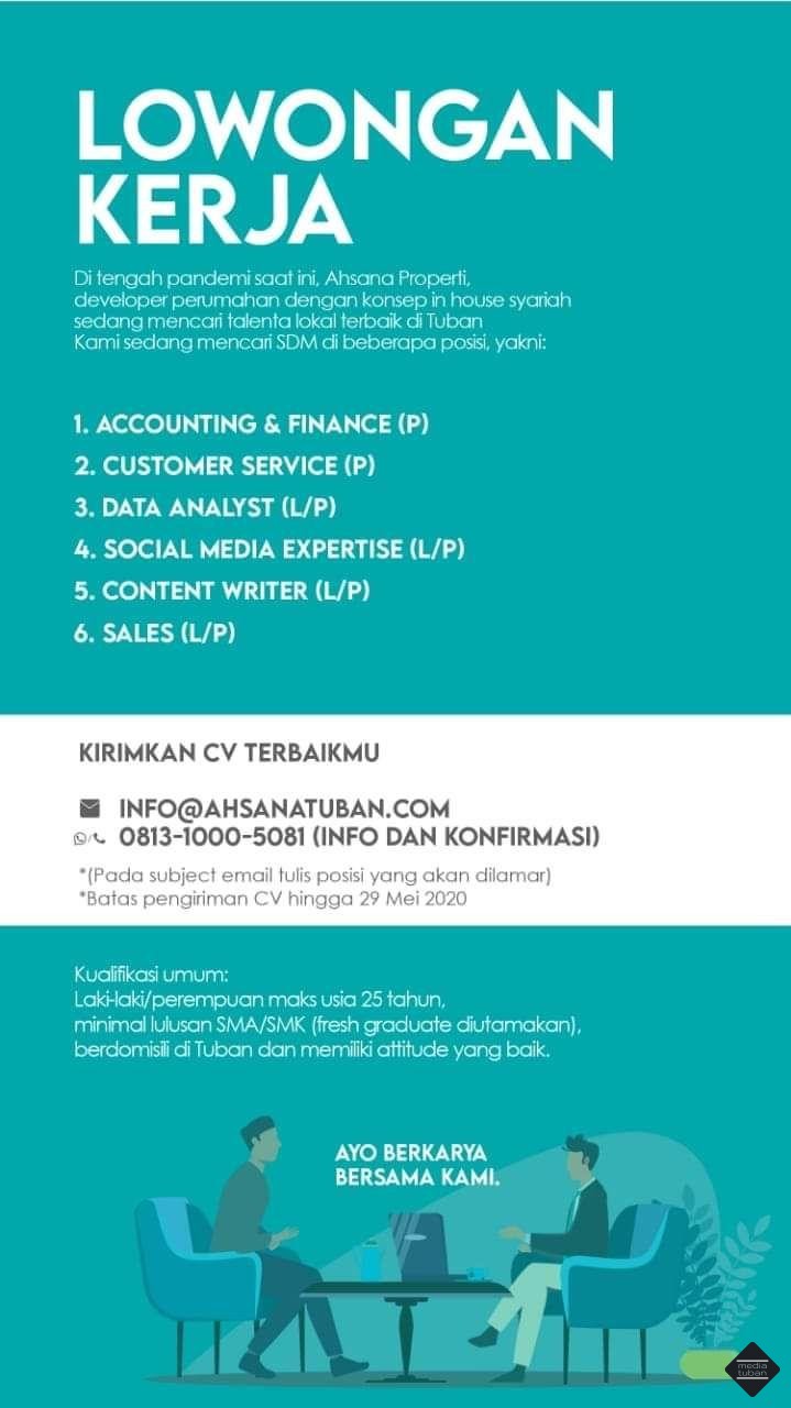 Lowongan Kerja Ahsana Properti Syariah