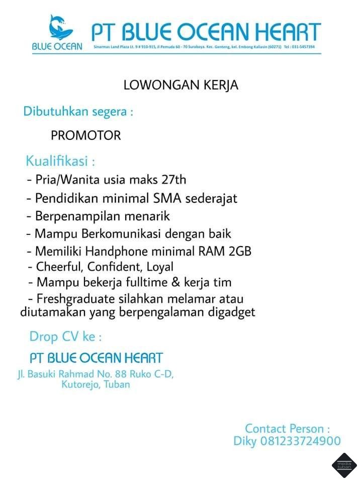 Promotor PT Blue Ocean Heart Cabang Tuban