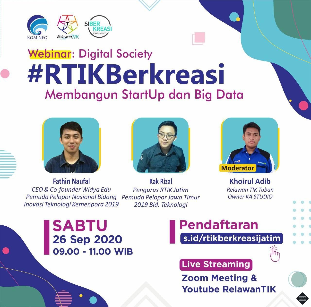 WEBINAR DIGITAL SOCIETY Membangun StartUp dan Bigdata