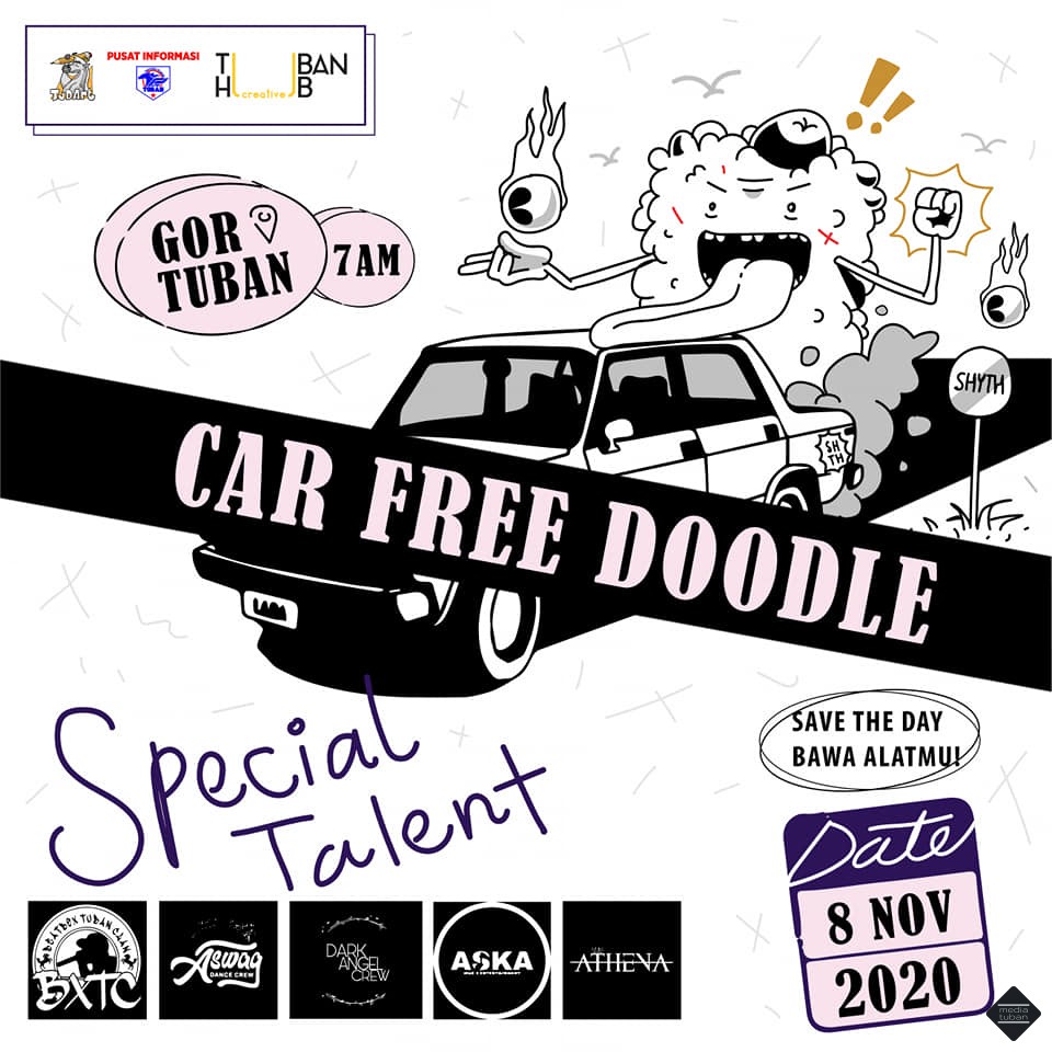 Car Free Doodle bersama TuDart