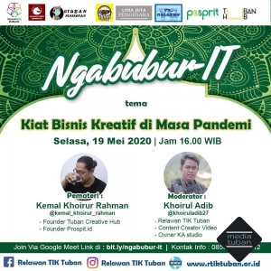 NgabuburIT RTIK - Kiat Bisnis Kreatif di Masa Pandemi