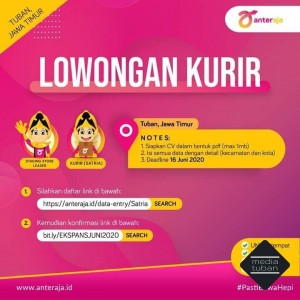 Lowongan Kurir Anteraja.id Area Tuban Bojonegoro Lamongan